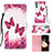 Custodia Portafoglio In Pelle Fantasia Modello Cover con Supporto Y03B per Samsung Galaxy A15 4G Rosa Caldo