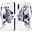 Custodia Portafoglio In Pelle Fantasia Modello Cover con Supporto Y03B per Samsung Galaxy A20s