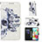 Custodia Portafoglio In Pelle Fantasia Modello Cover con Supporto Y03B per Samsung Galaxy A71 5G