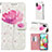 Custodia Portafoglio In Pelle Fantasia Modello Cover con Supporto Y03B per Samsung Galaxy A71 5G Rosa