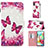 Custodia Portafoglio In Pelle Fantasia Modello Cover con Supporto Y03B per Samsung Galaxy A71 5G Rosa Caldo