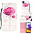 Custodia Portafoglio In Pelle Fantasia Modello Cover con Supporto Y03B per Samsung Galaxy F42 5G