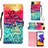 Custodia Portafoglio In Pelle Fantasia Modello Cover con Supporto Y03B per Samsung Galaxy F42 5G