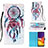 Custodia Portafoglio In Pelle Fantasia Modello Cover con Supporto Y03B per Samsung Galaxy F54 5G Multicolore