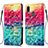 Custodia Portafoglio In Pelle Fantasia Modello Cover con Supporto Y03B per Samsung Galaxy M01s