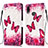 Custodia Portafoglio In Pelle Fantasia Modello Cover con Supporto Y03B per Samsung Galaxy M01s Rosa Caldo