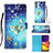 Custodia Portafoglio In Pelle Fantasia Modello Cover con Supporto Y03B per Samsung Galaxy Quantum2 5G