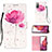 Custodia Portafoglio In Pelle Fantasia Modello Cover con Supporto Y03B per Samsung Galaxy S20 FE (2022) 5G Rosa