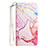 Custodia Portafoglio In Pelle Fantasia Modello Cover con Supporto Y03B per Samsung Galaxy S21 FE 5G