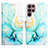 Custodia Portafoglio In Pelle Fantasia Modello Cover con Supporto Y03B per Samsung Galaxy S24 Ultra 5G