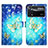 Custodia Portafoglio In Pelle Fantasia Modello Cover con Supporto Y03B per Xiaomi Poco X4 Pro 5G Cielo Blu
