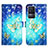 Custodia Portafoglio In Pelle Fantasia Modello Cover con Supporto Y03B per Xiaomi Redmi K50 5G Cielo Blu