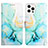 Custodia Portafoglio In Pelle Fantasia Modello Cover con Supporto Y04B per Apple iPhone 14 Pro Max