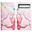 Custodia Portafoglio In Pelle Fantasia Modello Cover con Supporto Y04B per Google Pixel 8 5G Rosa