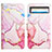 Custodia Portafoglio In Pelle Fantasia Modello Cover con Supporto Y04B per Google Pixel 8 Pro 5G Rosa