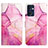 Custodia Portafoglio In Pelle Fantasia Modello Cover con Supporto Y04B per OnePlus Nord CE 2 5G Rosa Caldo