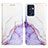 Custodia Portafoglio In Pelle Fantasia Modello Cover con Supporto Y04B per OnePlus Nord CE 2 5G Viola