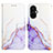 Custodia Portafoglio In Pelle Fantasia Modello Cover con Supporto Y04B per OnePlus Nord CE 3 Lite 5G Viola