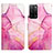 Custodia Portafoglio In Pelle Fantasia Modello Cover con Supporto Y04B per Oppo A53s 5G Rosa Caldo