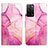 Custodia Portafoglio In Pelle Fantasia Modello Cover con Supporto Y04B per Oppo A55 5G Rosa Caldo