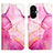 Custodia Portafoglio In Pelle Fantasia Modello Cover con Supporto Y04B per Oppo K11x 5G Rosa Caldo