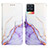 Custodia Portafoglio In Pelle Fantasia Modello Cover con Supporto Y04B per Realme 8 4G