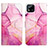 Custodia Portafoglio In Pelle Fantasia Modello Cover con Supporto Y04B per Realme C11 (2021) Rosa Caldo