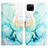 Custodia Portafoglio In Pelle Fantasia Modello Cover con Supporto Y04B per Realme C25Y India