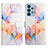 Custodia Portafoglio In Pelle Fantasia Modello Cover con Supporto Y04B per Samsung Galaxy A13 4G Blu