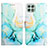Custodia Portafoglio In Pelle Fantasia Modello Cover con Supporto Y04B per Samsung Galaxy A22s 5G Verde