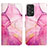 Custodia Portafoglio In Pelle Fantasia Modello Cover con Supporto Y04B per Samsung Galaxy A23 4G Rosa Caldo