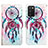 Custodia Portafoglio In Pelle Fantasia Modello Cover con Supporto Y04B per Samsung Galaxy F02S SM-E025F Multicolore