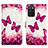 Custodia Portafoglio In Pelle Fantasia Modello Cover con Supporto Y04B per Samsung Galaxy F02S SM-E025F Rosa Caldo