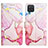 Custodia Portafoglio In Pelle Fantasia Modello Cover con Supporto Y04B per Samsung Galaxy F12