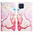 Custodia Portafoglio In Pelle Fantasia Modello Cover con Supporto Y04B per Samsung Galaxy M33 5G Rosa