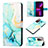 Custodia Portafoglio In Pelle Fantasia Modello Cover con Supporto Y04B per Samsung Galaxy S20 FE 4G