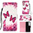 Custodia Portafoglio In Pelle Fantasia Modello Cover con Supporto Y04B per Samsung Galaxy S21 5G