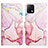 Custodia Portafoglio In Pelle Fantasia Modello Cover con Supporto Y04B per Vivo iQOO U3 5G Rosa