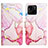 Custodia Portafoglio In Pelle Fantasia Modello Cover con Supporto Y04B per Xiaomi POCO C31 Rosa