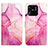 Custodia Portafoglio In Pelle Fantasia Modello Cover con Supporto Y04B per Xiaomi Redmi 10 India Rosa Caldo