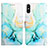 Custodia Portafoglio In Pelle Fantasia Modello Cover con Supporto Y04B per Xiaomi Redmi 9AT