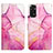 Custodia Portafoglio In Pelle Fantasia Modello Cover con Supporto Y04B per Xiaomi Redmi Note 11S 4G Rosa Caldo