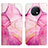 Custodia Portafoglio In Pelle Fantasia Modello Cover con Supporto Y04B per Xiaomi Redmi Note 9 5G Rosa Caldo