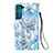 Custodia Portafoglio In Pelle Fantasia Modello Cover con Supporto Y05B per Samsung Galaxy S21 5G