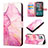 Custodia Portafoglio In Pelle Fantasia Modello Cover con Supporto YB1 per Nokia C12 Plus