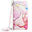 Custodia Portafoglio In Pelle Fantasia Modello Cover con Supporto YB1 per Nokia C12 Plus Rosa