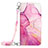 Custodia Portafoglio In Pelle Fantasia Modello Cover con Supporto YB1 per Xiaomi Mi 12 Lite NE 5G Rosa Caldo