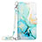 Custodia Portafoglio In Pelle Fantasia Modello Cover con Supporto YB1 per Xiaomi Mi 13 5G Verde
