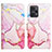 Custodia Portafoglio In Pelle Fantasia Modello Cover con Supporto YB1 per Xiaomi Redmi Note 12 Turbo 5G Rosa