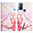 Custodia Portafoglio In Pelle Fantasia Modello Cover con Supporto YB4 per Motorola Moto G Power (2022) Rosa